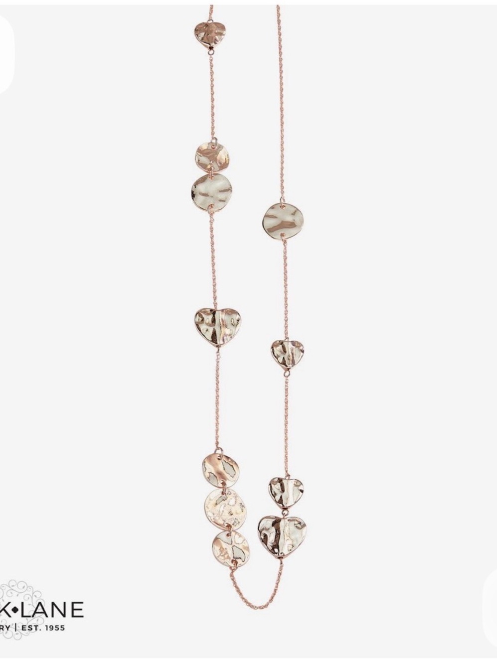 Park Lane High Polish Rose Gold “Shortcake” Necklace